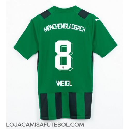Camisa de Futebol Borussia Monchengladbach Julian Weigl #8 Equipamento Secundário 2023-24 Manga Curta